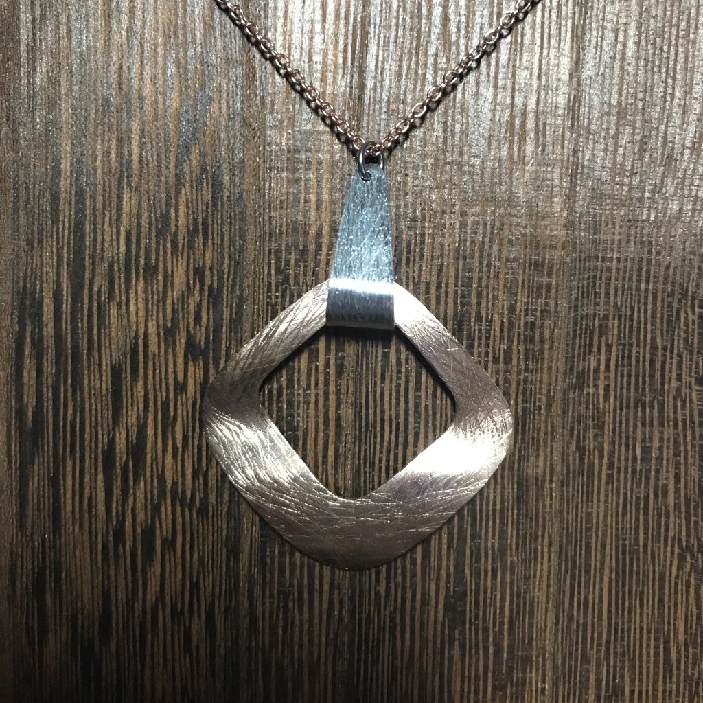 Tocara Christen Sterling Silver And Rose Plated Gold Necklace
